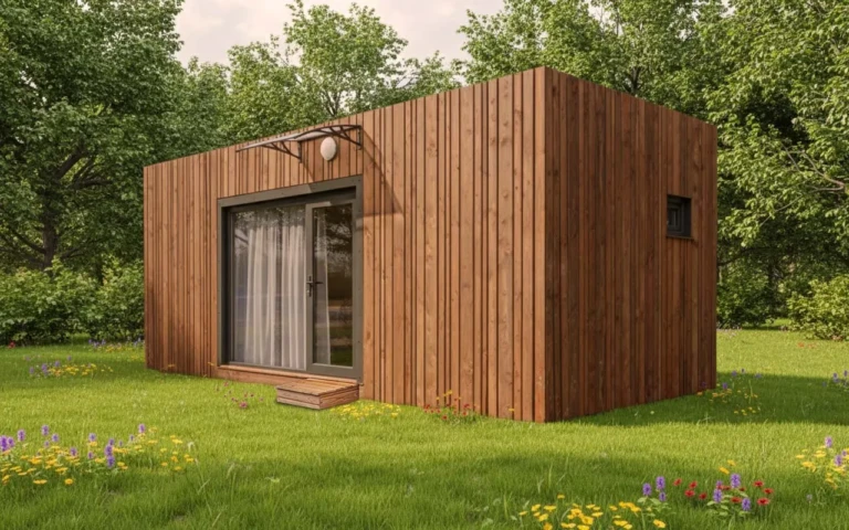 Lodge PREMIUM en bois habitable 20m2 - Les LODGES d'ébène